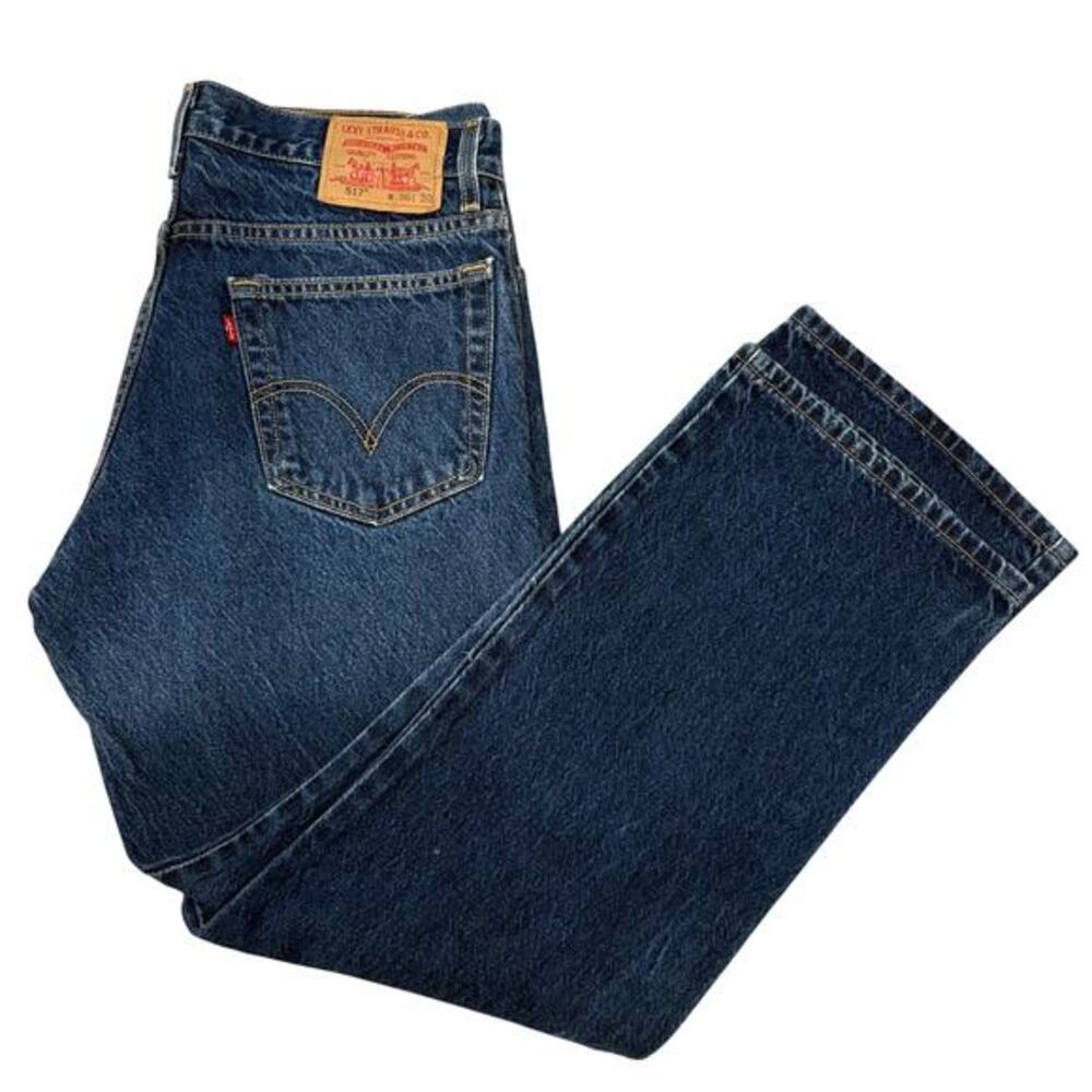 Levis 517 Boot Cut Jeans Mens 36x30 Dark Wash Denim Vintage Y2K‎ 2003 Deadstock
